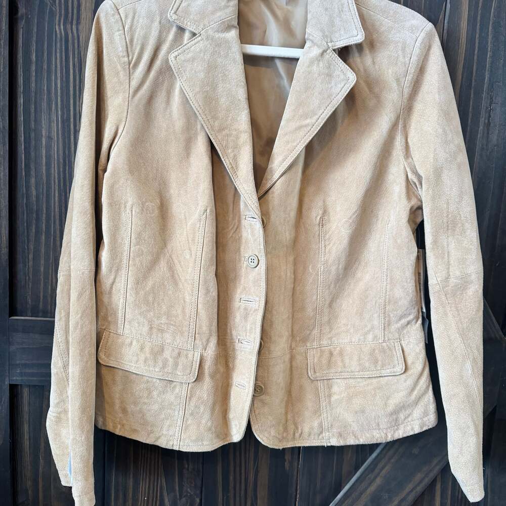 Vintage St. John's Bay Tan Suede Blazer